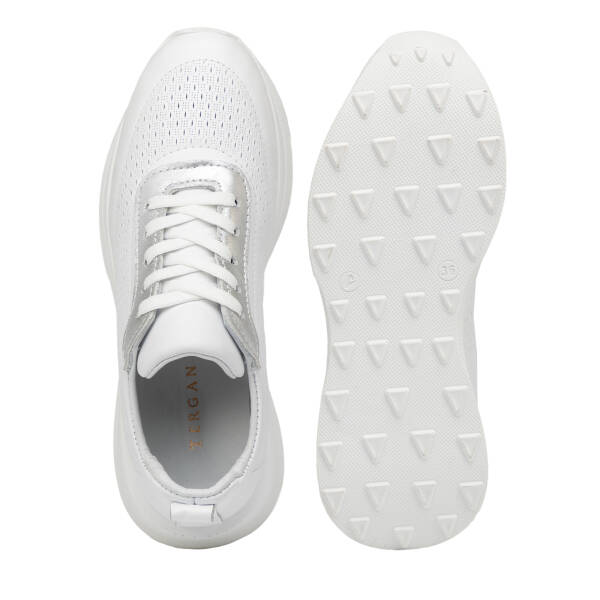 Beyaz Hakiki Deri Kadın Sneaker - K26I1AY68472-A26 - 6