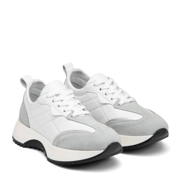 Beyaz Hakiki Deri Kadın Sneaker - K26I1AY68473-A26 - 2