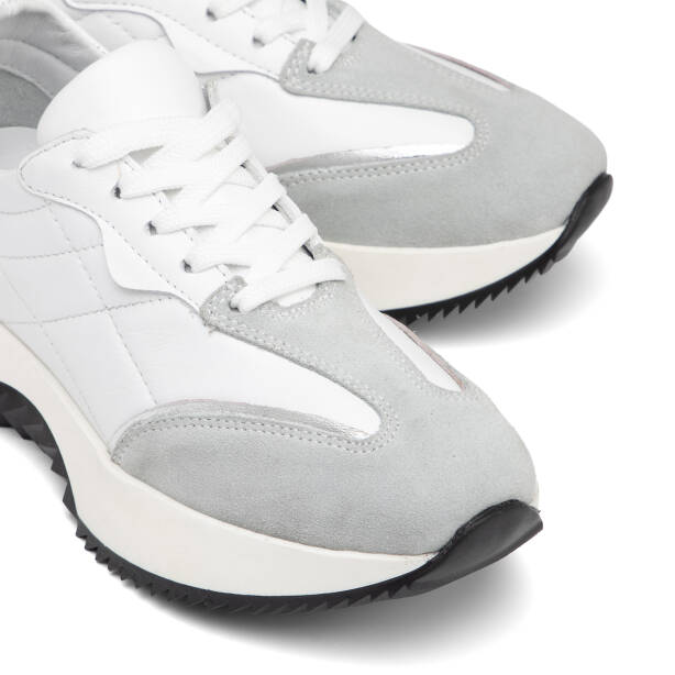 Beyaz Hakiki Deri Kadın Sneaker - K26I1AY68473-A26 - 3