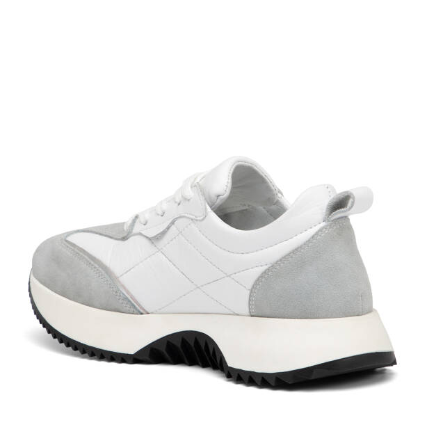 Beyaz Hakiki Deri Kadın Sneaker - K26I1AY68473-A26 - 4