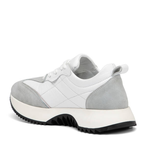 Beyaz Hakiki Deri Kadın Sneaker - K26I1AY68473-A26 - 4