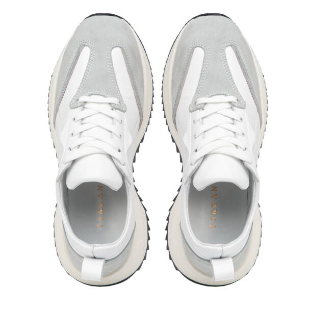 Beyaz Hakiki Deri Kadın Sneaker - K26I1AY68473-A26 - 5