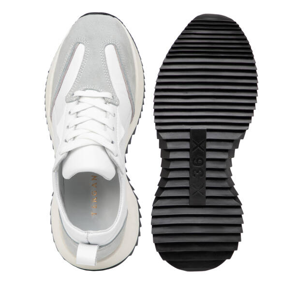 Beyaz Hakiki Deri Kadın Sneaker - K26I1AY68473-A26 - 6