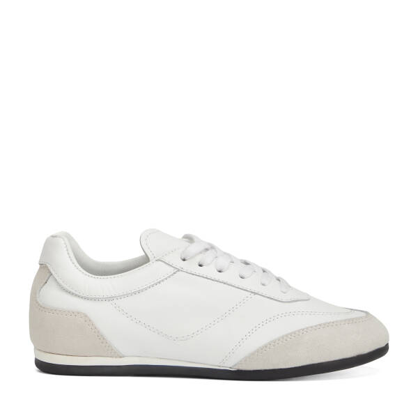 Beyaz Hakiki Deri Kadın Sneaker - K26I1AY68622-A26 - 1