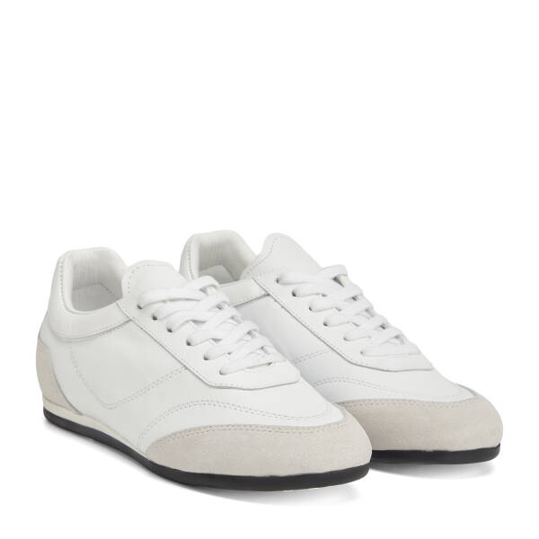 Beyaz Hakiki Deri Kadın Sneaker - K26I1AY68622-A26 - 2