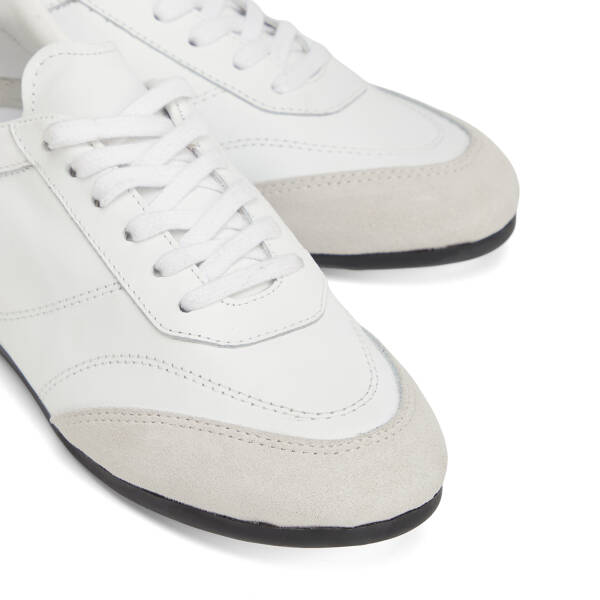 Beyaz Hakiki Deri Kadın Sneaker - K26I1AY68622-A26 - 3
