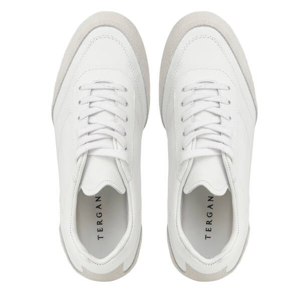 Beyaz Hakiki Deri Kadın Sneaker - K26I1AY68622-A26 - 5