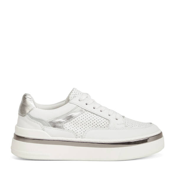 Beyaz Hakiki Deri Kadın Sneaker - K26I1AY68623-A26 - 1