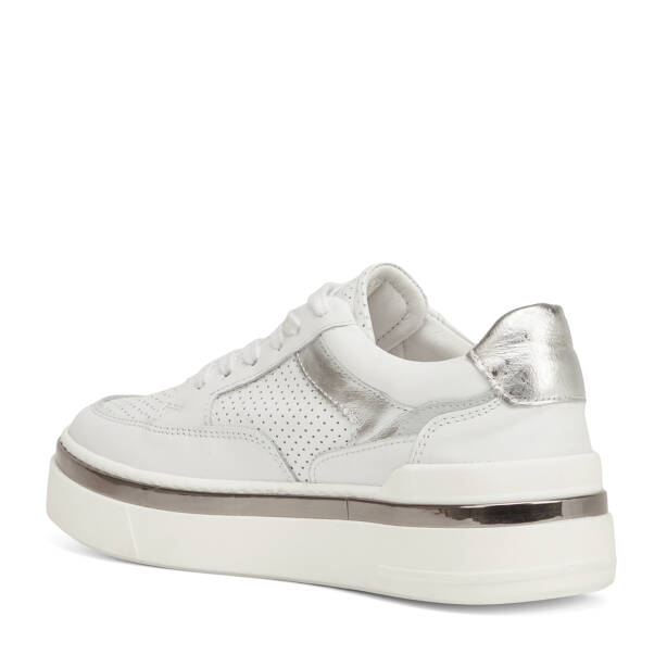 Beyaz Hakiki Deri Kadın Sneaker - K26I1AY68623-A26 - 4