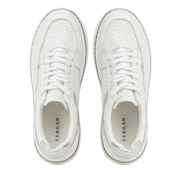 Beyaz Hakiki Deri Kadın Sneaker - K26I1AY68623-A26 - 5