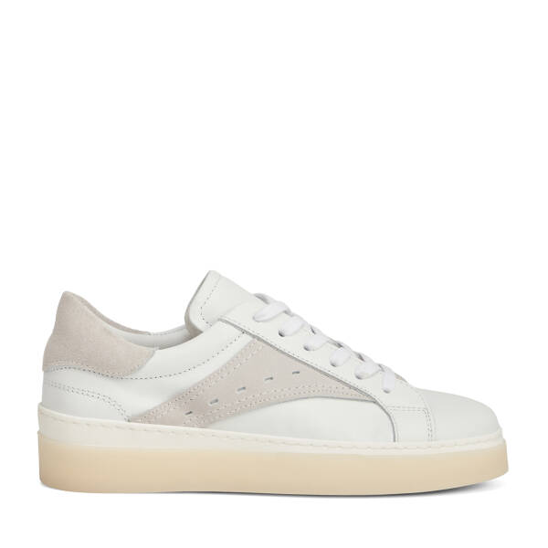 Beyaz Hakiki Deri Kadın Sneaker - K26I1AY68624-A26 - 1