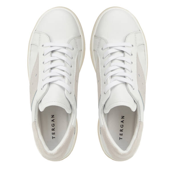 Beyaz Hakiki Deri Kadın Sneaker - K26I1AY68624-A26 - 5