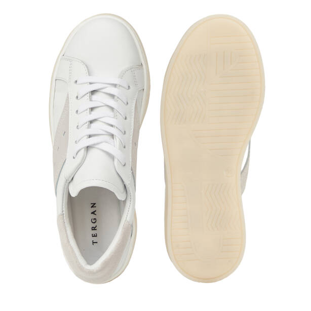 Beyaz Hakiki Deri Kadın Sneaker - K26I1AY68624-A26 - 6