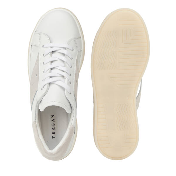 Beyaz Hakiki Deri Kadın Sneaker - K26I1AY68624-A26 - 6