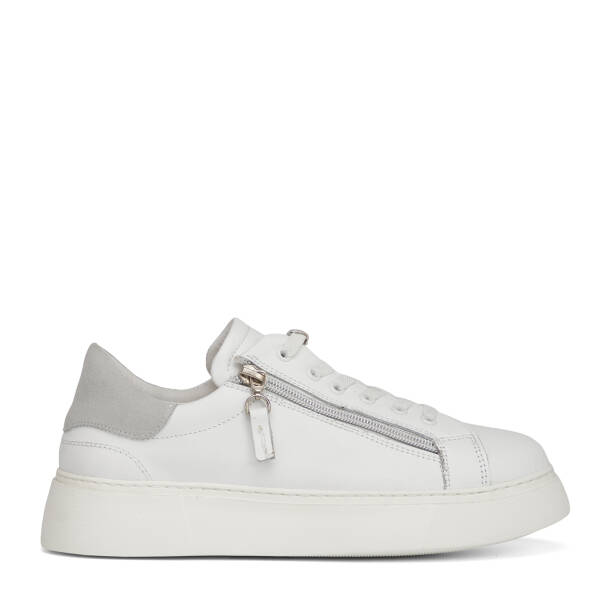 Beyaz Hakiki Deri Kadın Sneaker - K26I1AY68625-A26 - 1