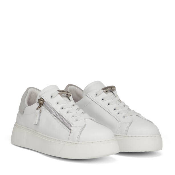 Beyaz Hakiki Deri Kadın Sneaker - K26I1AY68625-A26 - 2