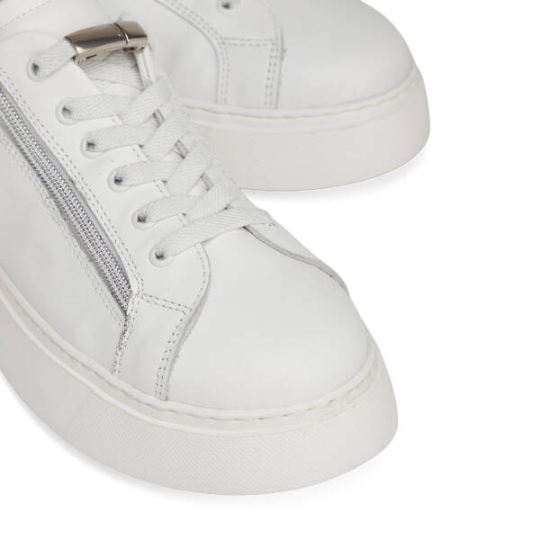 Beyaz Hakiki Deri Kadın Sneaker - K26I1AY68625-A26 - 3