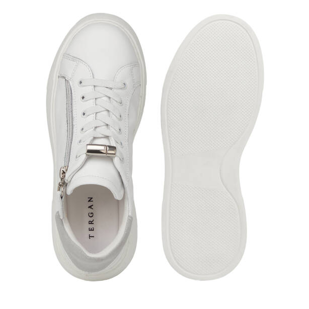 Beyaz Hakiki Deri Kadın Sneaker - K26I1AY68625-A26 - 6