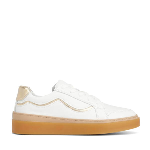 Beyaz Hakiki Deri Kadın Sneaker - K26S1AY68934-A26 - 1