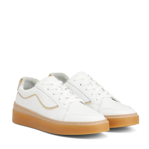 Beyaz Hakiki Deri Kadın Sneaker - K26S1AY68934-A26 - 2