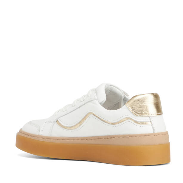 Beyaz Hakiki Deri Kadın Sneaker - K26S1AY68934-A26 - 4