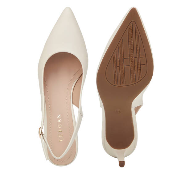 Beyaz Hakiki Deri Kadın Stiletto - K26Y1AY68388-N3O - 6