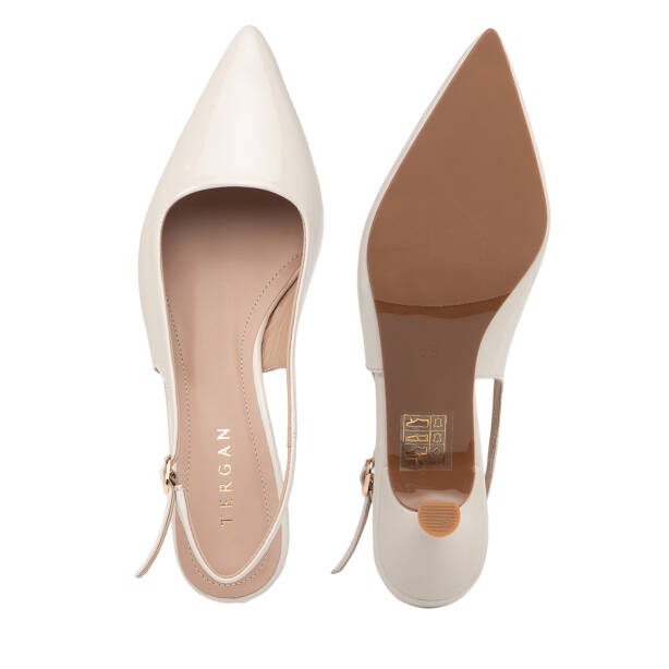 Beyaz Hakiki Rugan Deri Kadın Stiletto - K26Y1AY68391-U4S - 6