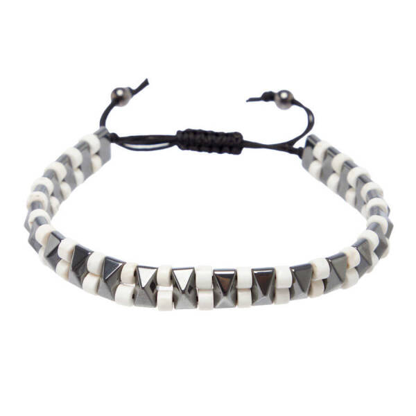 Beyaz Havlit Erkek Bileklik - E1BLK0410376-D93 - 1