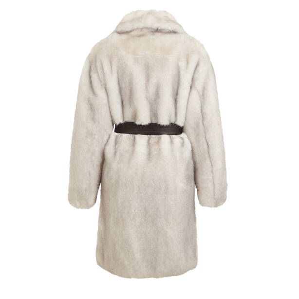 Beyaz Hakiki Deri Kadın Deri Mont - K24KKM320471-U5W - Tergan Four Season