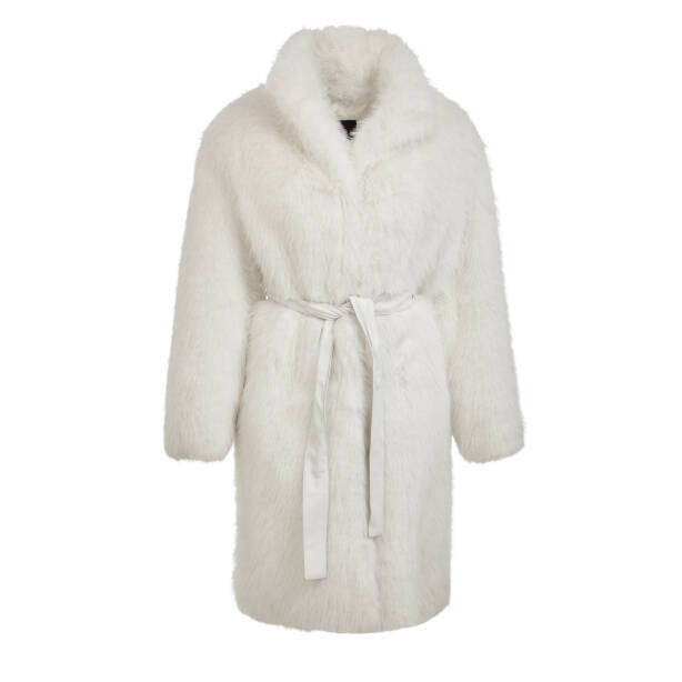 Beyaz Hakiki Deri Kadın Deri Mont - K24KKM320472-U5W - Tergan Four Season