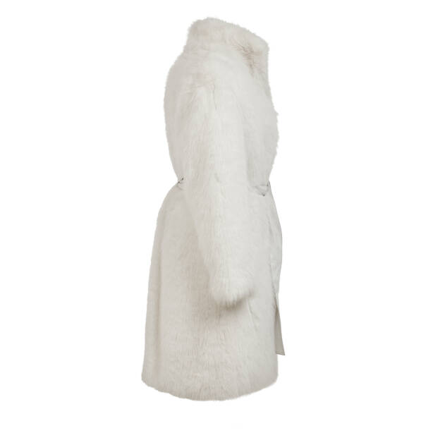 Beyaz Hakiki Deri Kadın Deri Mont - K24KKM320472-U5W - Tergan Four Season