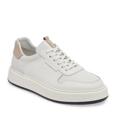  Beyaz Nubuk Deri Erkek Sneaker - E24I1AY56807-A26 