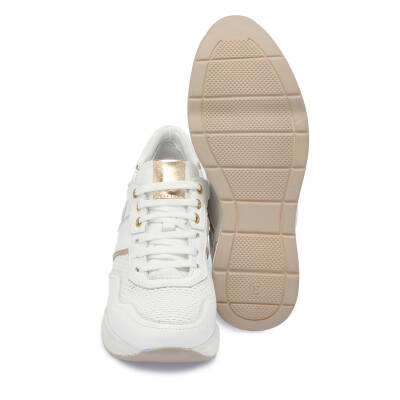 Beyaz Nubuk Deri Kadın Sneaker - K25I1AY67944-B64 - 4
