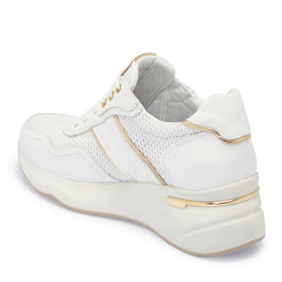  Beyaz Nubuk Deri Kadın Sneaker - K25I1AY67944-B64 - 2