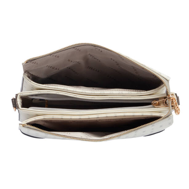 Beyaz Print Kadın Çapraz Askılı Çanta - S26Y1PR09090-U1A - 4