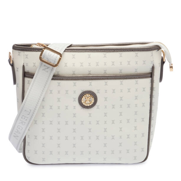 Beyaz Print Kadın Çapraz Askılı Çanta - S26Y1PR09128-U1A 