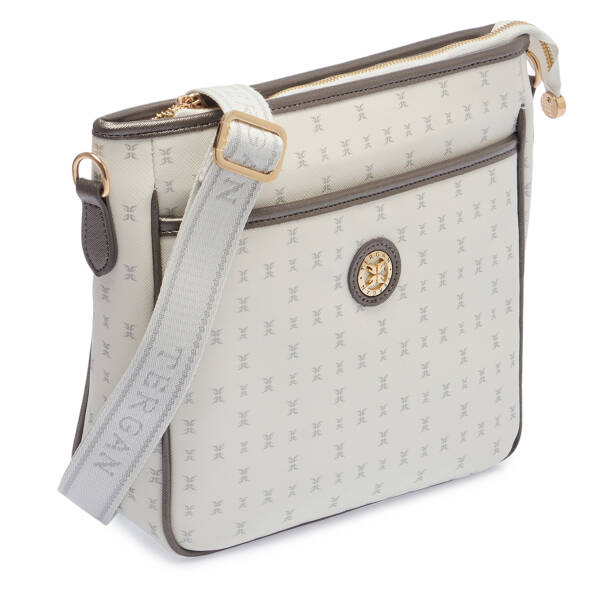 Beyaz Print Kadın Çapraz Askılı Çanta - S26Y1PR09128-U1A - 2