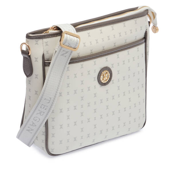 Beyaz Print Kadın Çapraz Askılı Çanta - S26Y1PR09128-U1A - 2