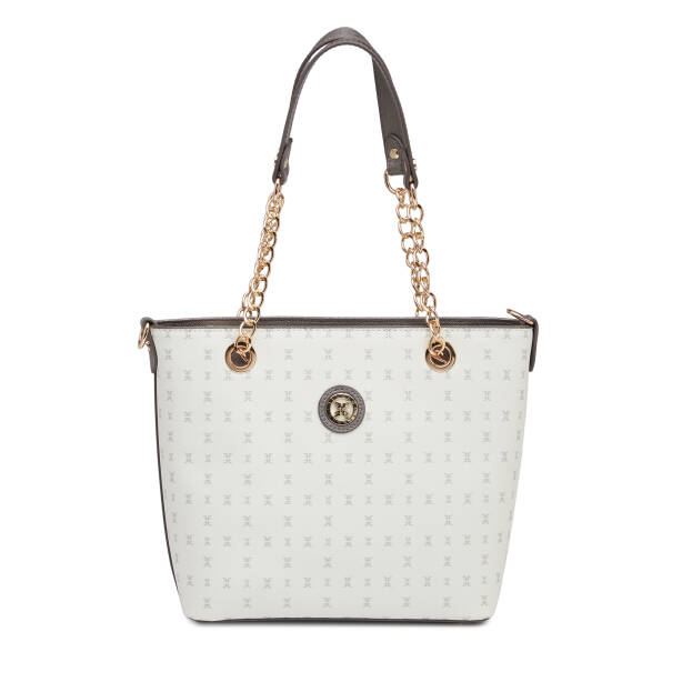 Beyaz Print Kadın Omuz Çantası - S1WPR0000801-U1A 