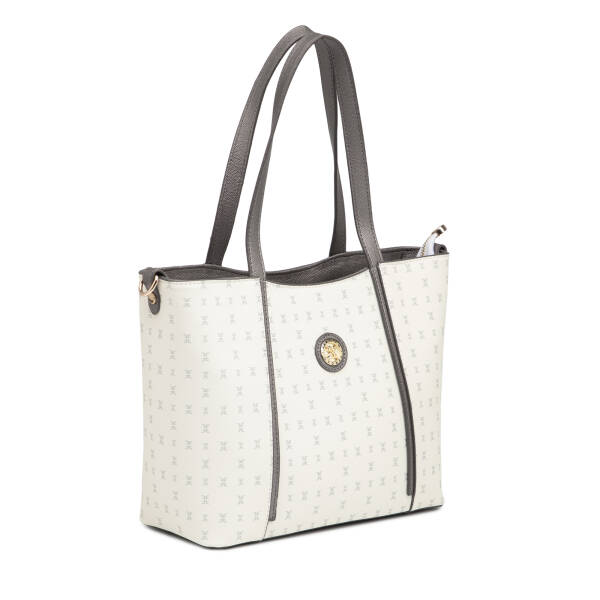 Beyaz Print Kadın Omuz Çantası - S1WPR0000804-U1A - 2