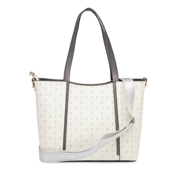 Beyaz Print Kadın Omuz Çantası - S1WPR0000804-U1A - 3