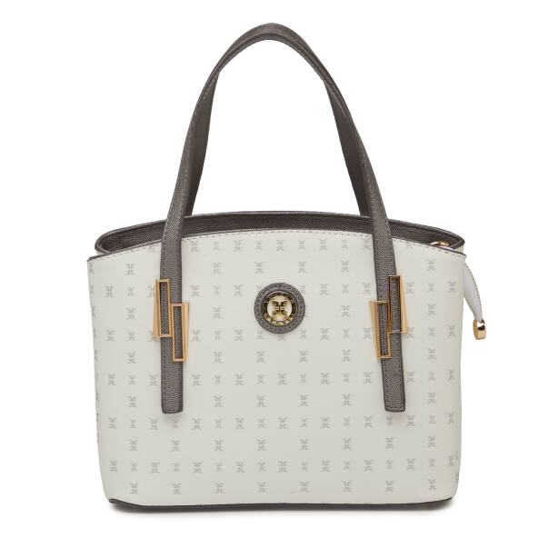 Beyaz Print Kadın Omuz Çantası - S1WPR0000805-U1A 