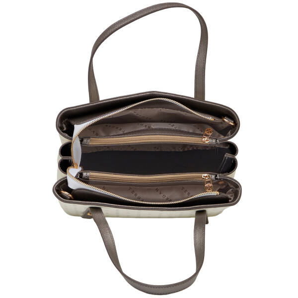 Beyaz Print Kadın Omuz Çantası - S1WPR0000805-U1A - 4