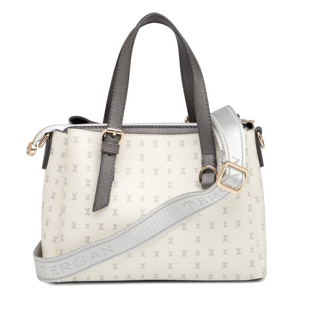 Beyaz Print Kadın Omuz Çantası - S1WPR0000808-U1A - Tergan