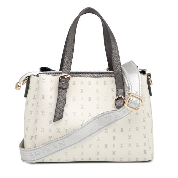 Beyaz Print Kadın Omuz Çantası - S1WPR0000808-U1A - 3