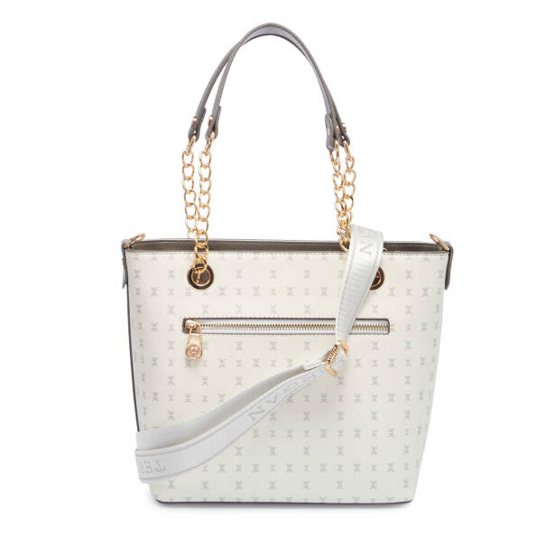 Beyaz Print Kadın Omuz Çantası - S25Y1PR09166-U1A - 3