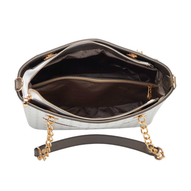 Beyaz Print Kadın Omuz Çantası - S25Y1PR09166-U1A - 4