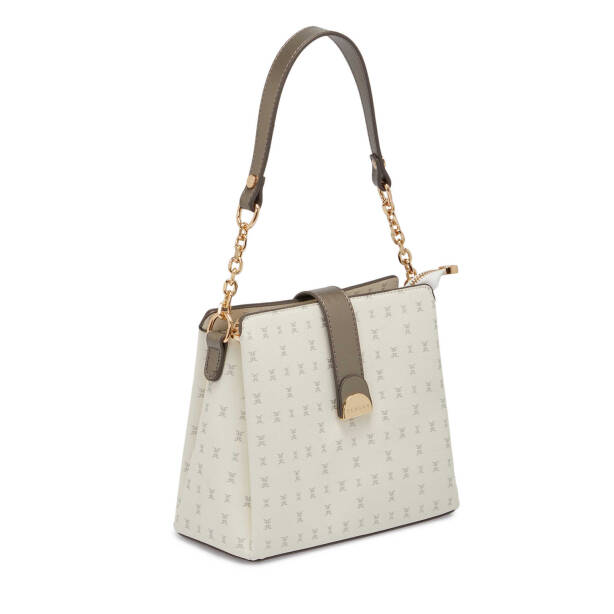 Beyaz Print Kadın Omuz Çantası - S25Y1PR09178-U1A - 2