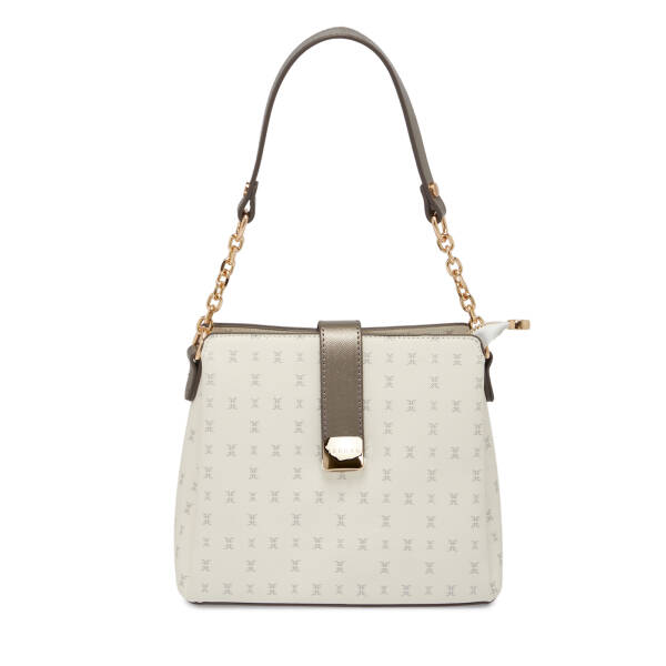 Beyaz Print Kadın Omuz Çantası - S26Y1PR09178-U1A - 1