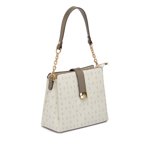 Beyaz Print Kadın Omuz Çantası - S26Y1PR09178-U1A - 2